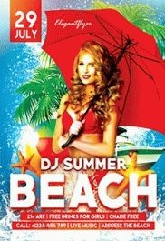 Resort Beach Party Flyer