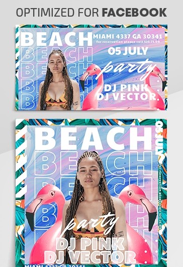 Festa in spiaggia su Facebook