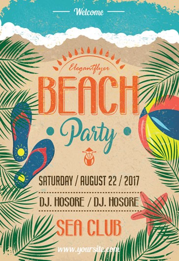 Beach Party Flyer