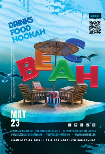 Beach Party Flyer1