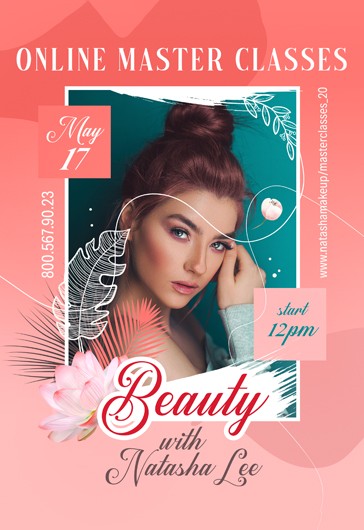 Dépliant de beauté