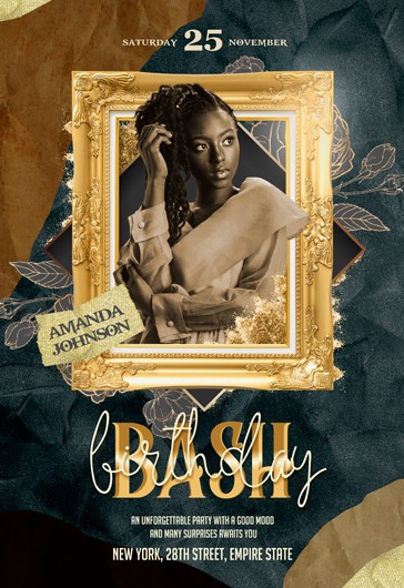 Geburtstagsparty Flyer