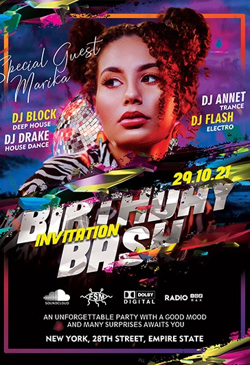 Birthday Bash Flyer
