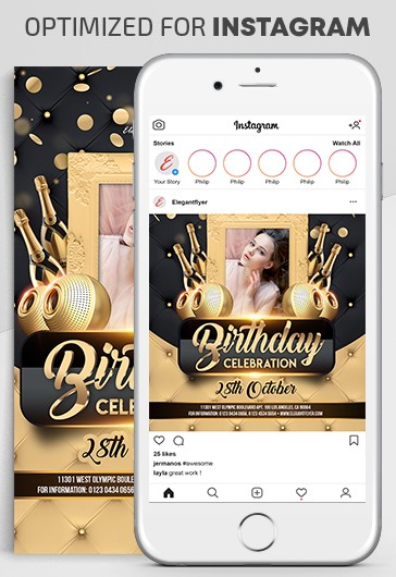 Celebrazione di compleanno Instagram