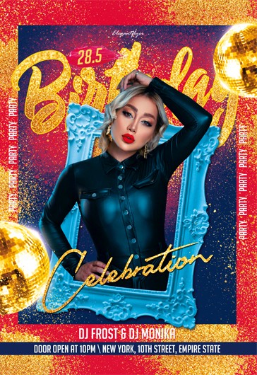 Cartel de cumpleaños