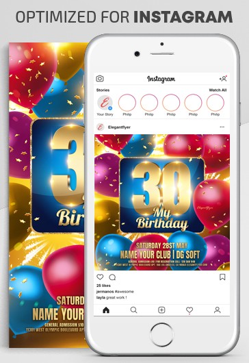 Birthday Instagram