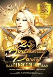 Flyer de fête d'anniversaire