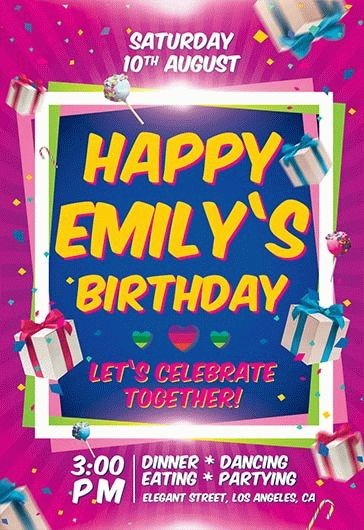 Convite para Festa de Aniversário