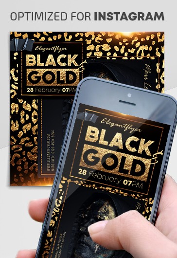 Black and Gold Instagram