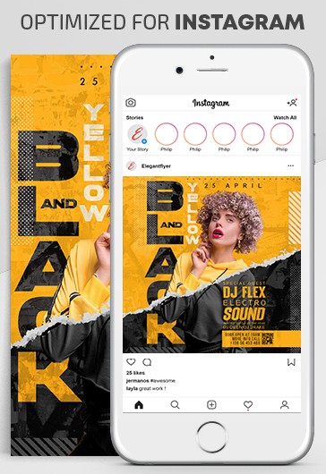 Preto e Amarelo Instagram