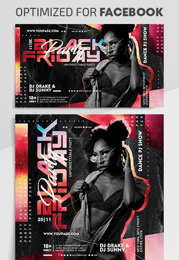 Black Friday Party Facebook -> Fête du Vendredi noir sur Facebook