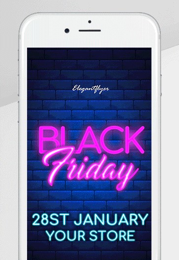 Black Friday Neon Animated