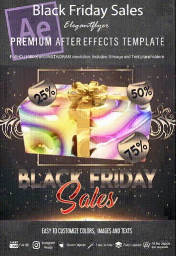 black friday sale promo after effects free download