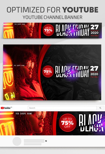 Black Friday Banner do Youtube