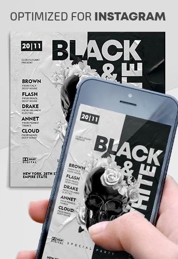 Black & White Party Instagram