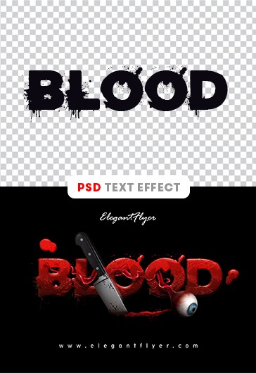 Blood Text Effect - Halloween