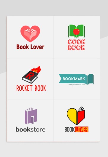 Conjunto de Logotipos de Livro - Negócio