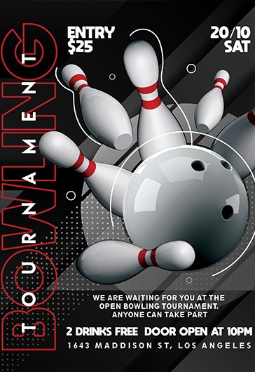 Bowling Tournament Flyer