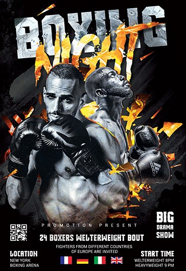Boxing Night Poster - Sport Poster