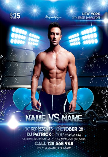 Folleto del Torneo de Boxeo.