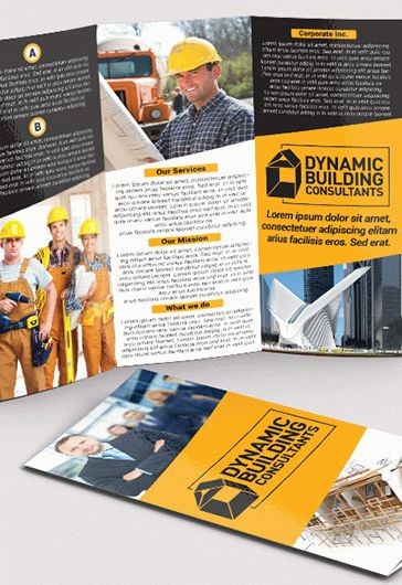 Building Agency - Tri-Fold Brochure PSD Template - 10017906 | by ...