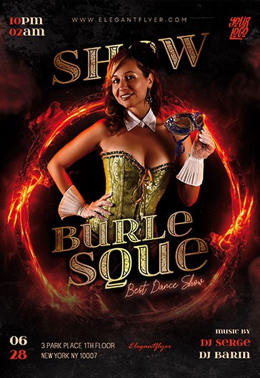 Burlesque Party Flyer