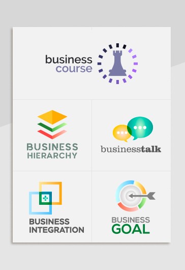 Conjunto de logotipos empresariales