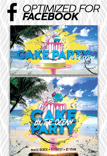 Fiesta de Pastel junto al Océano