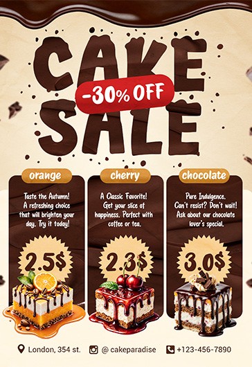 Cake Sale Flyer