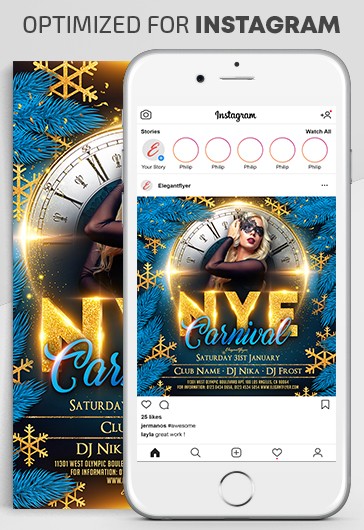 Carnival New Year Night Instagram