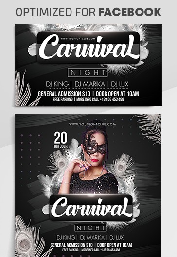 Noc karnawałowa na Facebooku