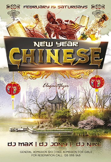 Chinese New Year 4 Flyer