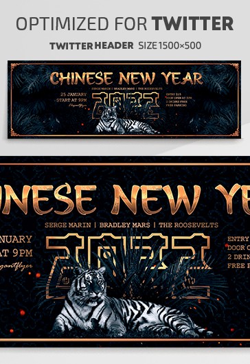 Chinese New Year Twitter - Twitter Templates