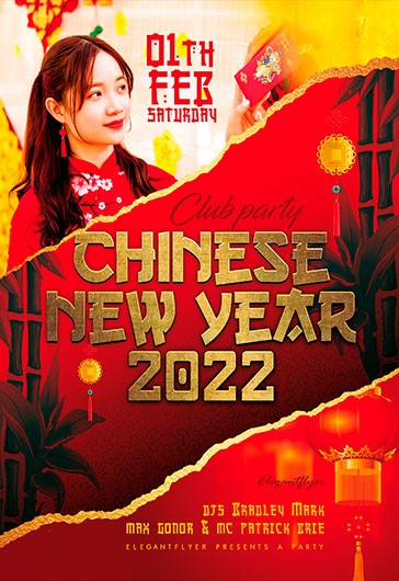 Chińskie New Year Flyer