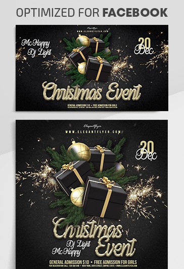 Événement de Noël Facebook