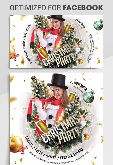 Fête de Noël sur Facebook