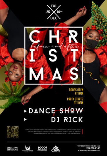 1000  Christmas Poster PSD Templates Available for Free