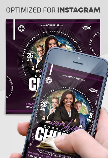 Church Conference Instagram - Instagram Templates
