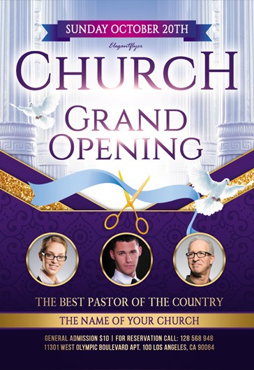 new church grand opening flyers