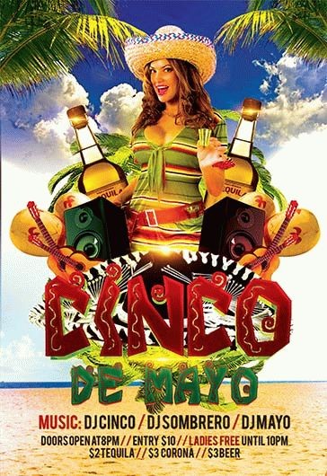 Cinco De Mayo Party Celebration Flyer