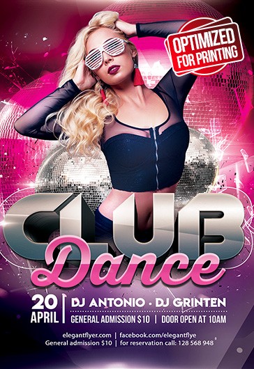 1000+ Free Dance Flyer Templates (PSD) - by Elegantflyer