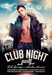 Fête de nuit en boîte de nuit.
