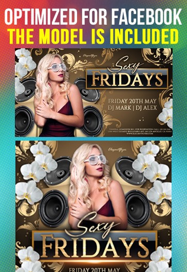 Club Sexy Fridays - Facebook Templates