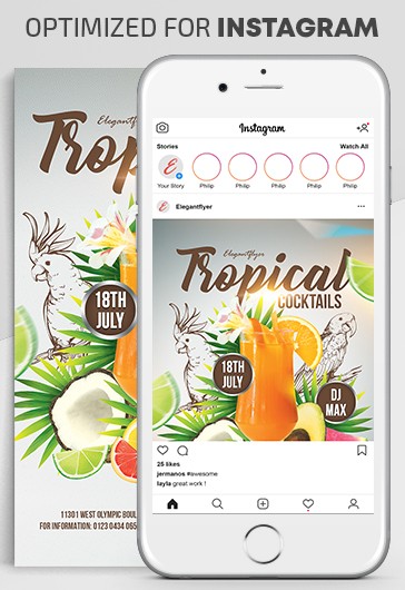 Cocktails Tropical Instagram