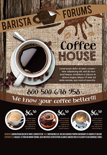 Coffee – Flyer PSD Template - 10018601 | by ElegantFlyer