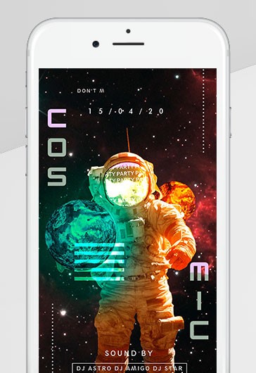 Cosmic Party Animated Instagram
