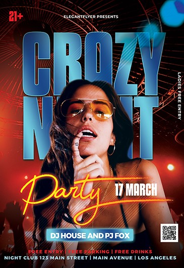 Folleto de Fiesta Noche Loca