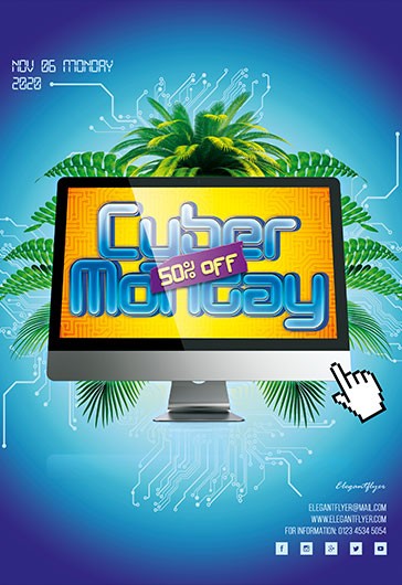 Affiche Cyber Monday.
