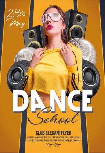 Folheto da Escola de Dança.