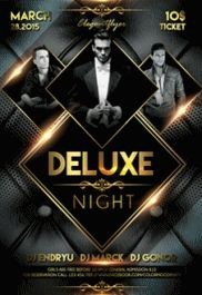 Black and Gold Luxury Deluxe night Premium Flyer Template PSD | by ...